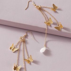 BOGO Butterfly Gold Drop Dainty Earrings Jewelry